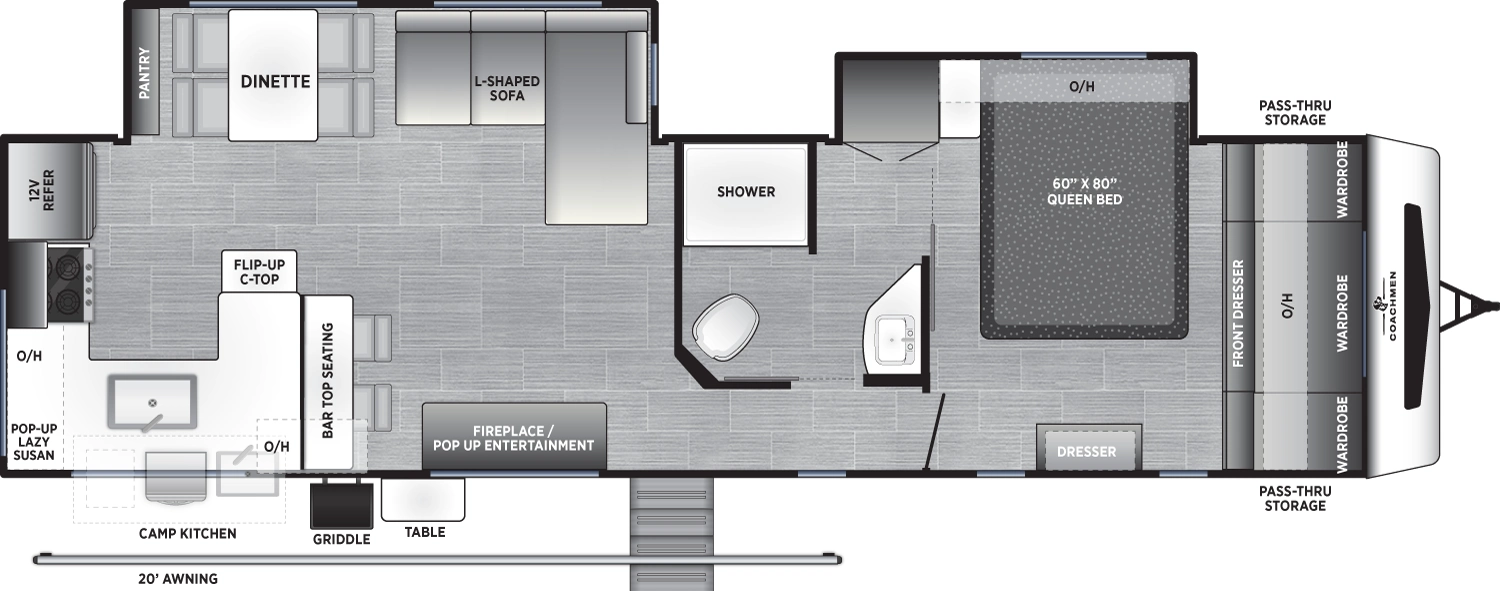 Freedom Express Liberty Edition 300RKS Floorplan